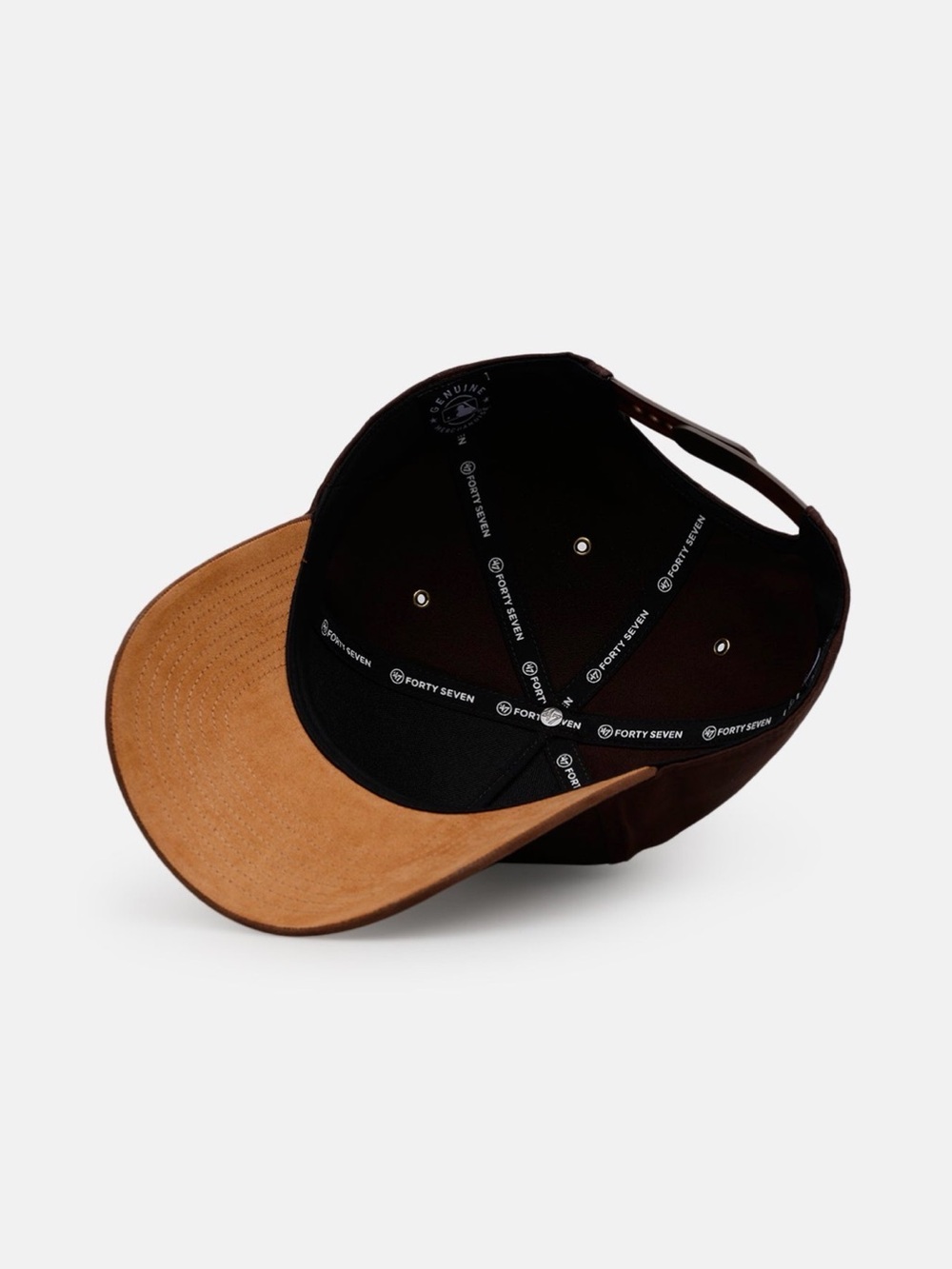 Brown 47 Baseball Cap with Embroidered Boston logo - Picture 5 of 5